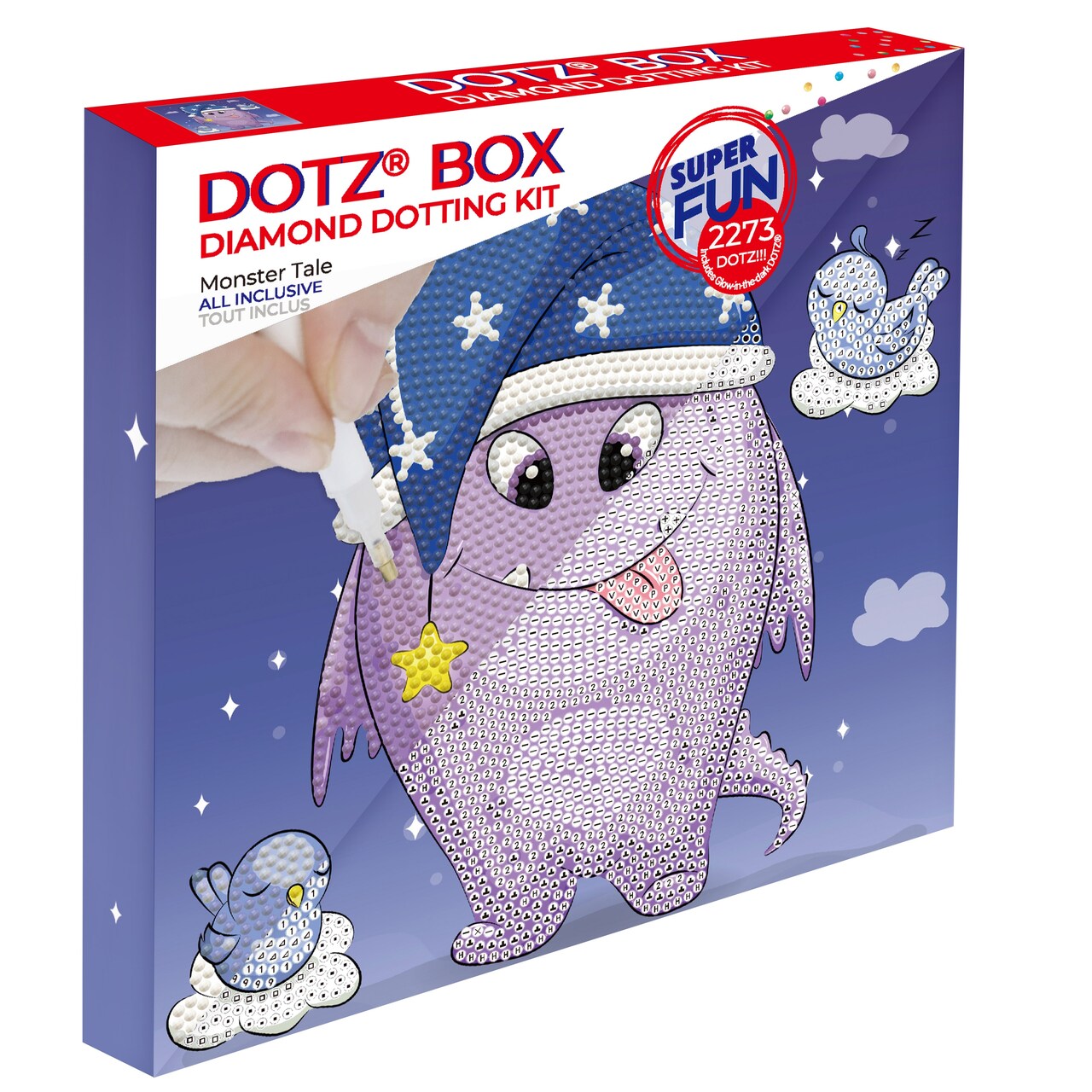 Diamond Dotz Diamond Art Box Kit 8.6"X8.6"-Monster Tale
